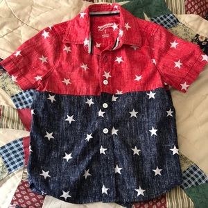 Patriotic dress shirt size 4